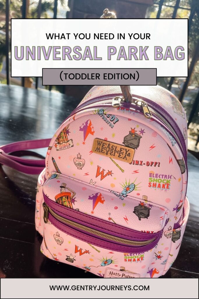 What You Need in Your Universal Park Bag (Toddler Edition)