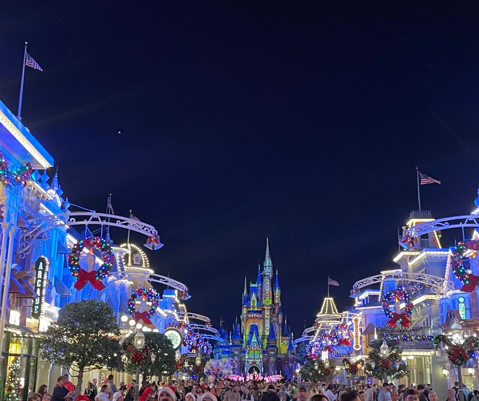 Main Street USA at christmas