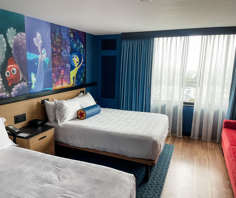 pixar place hotel room