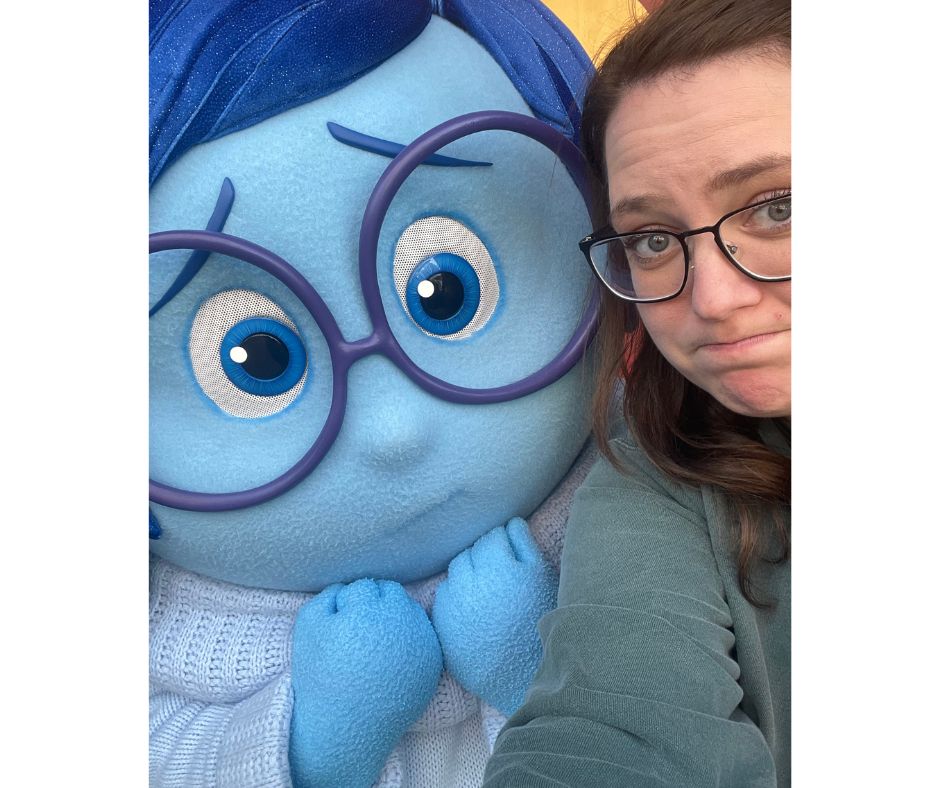 sadness at pixar pier