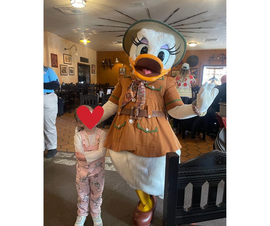 Daisy Duck at Tusker House