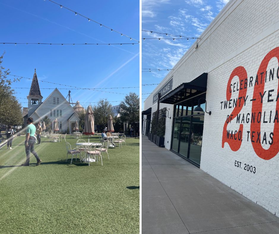 the grounds at Magnolia Market in Waco